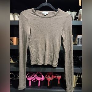 AGOLDE long sleeve brown top (small) $50